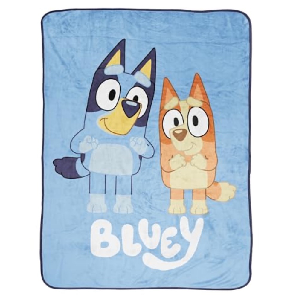 Bluey Character Plush Throw Blanket NWT